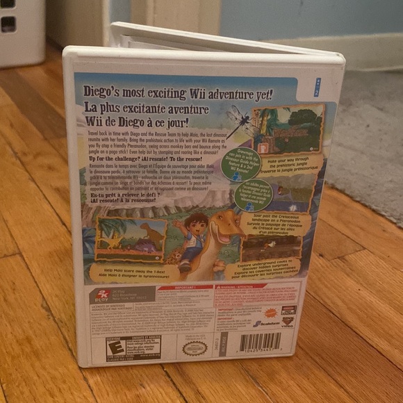 2K Play Go Diego Go Great Dinosaur Rescue Wii Nintendo Video Game - Picture 2 of 4